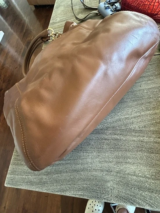 Vintage Coach Women's Kristin Brown Leather Shoulder Bag Purse - Picture 6 of 9